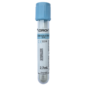 TUBO TAPA CELESTE 2.7 ml